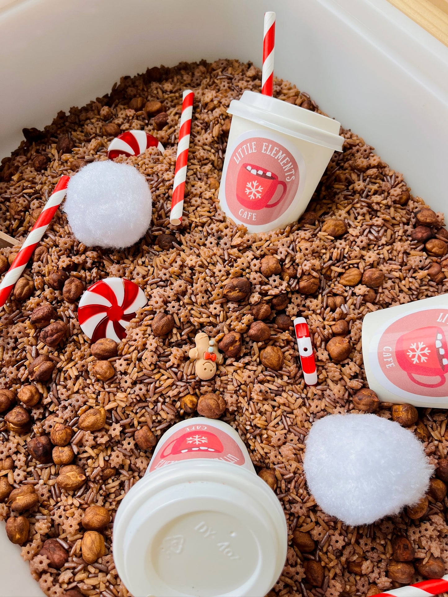 Hot Cocoa Sensory Rice