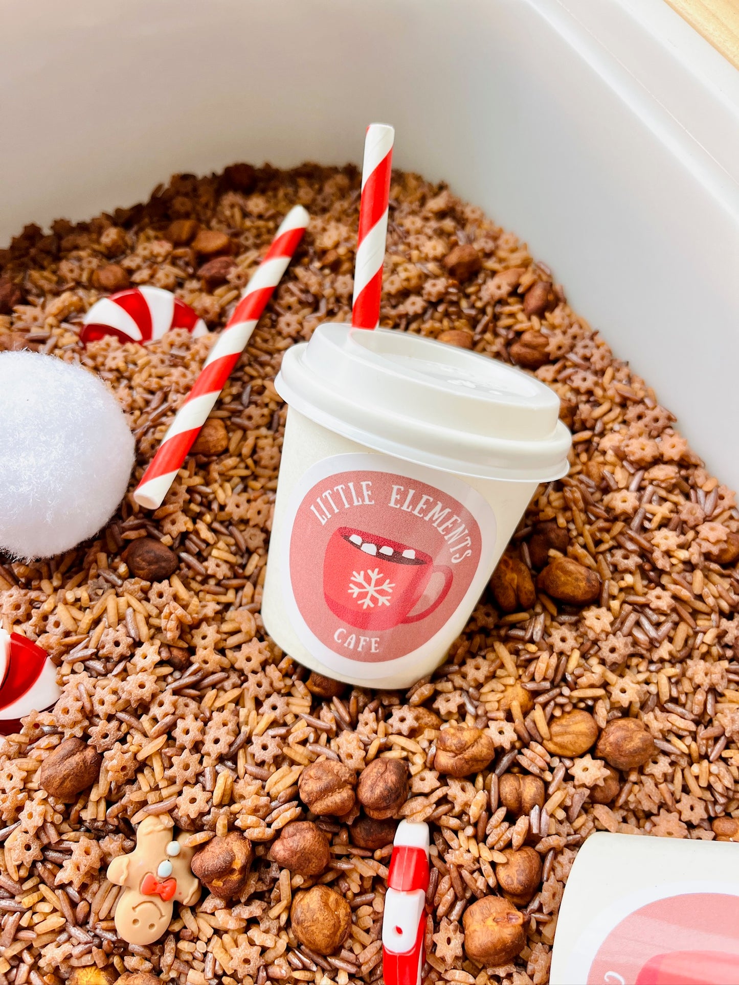Hot Cocoa Sensory Rice