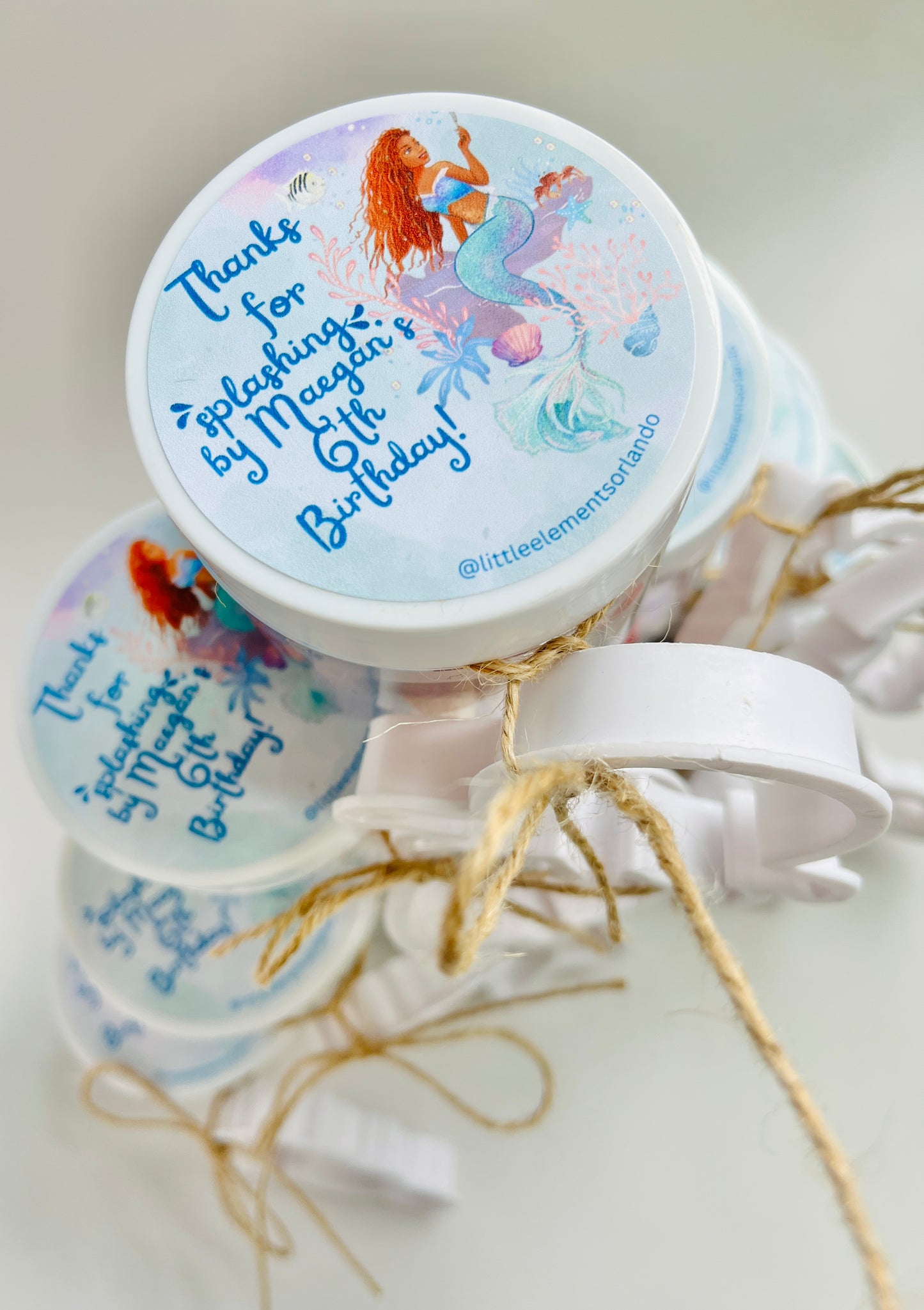 Party Favor Playdough Jars