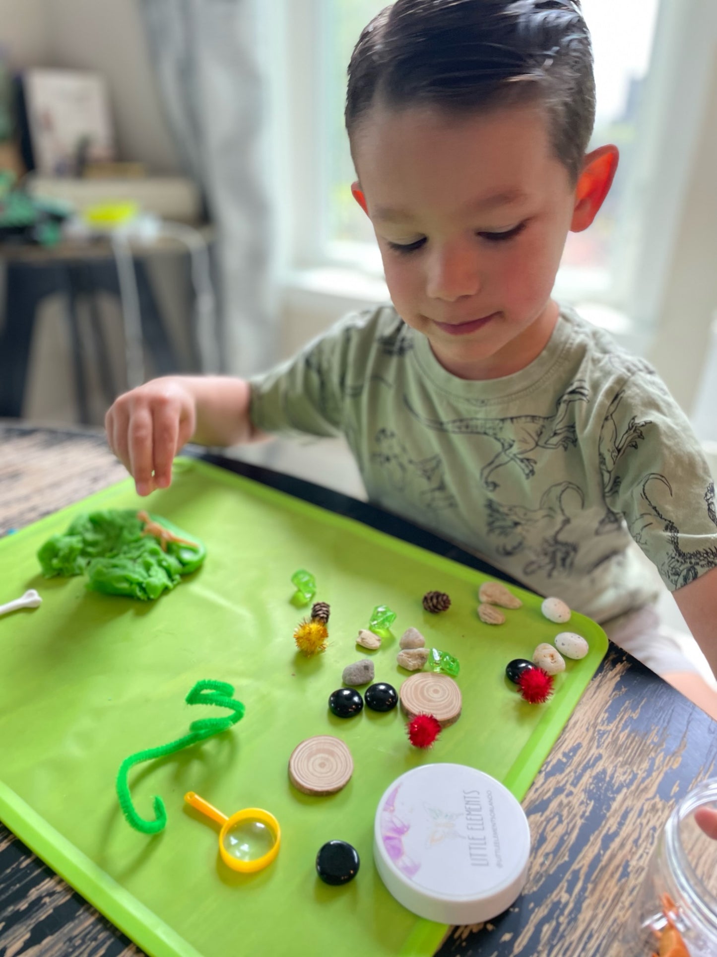 Dino Play Dough Jar