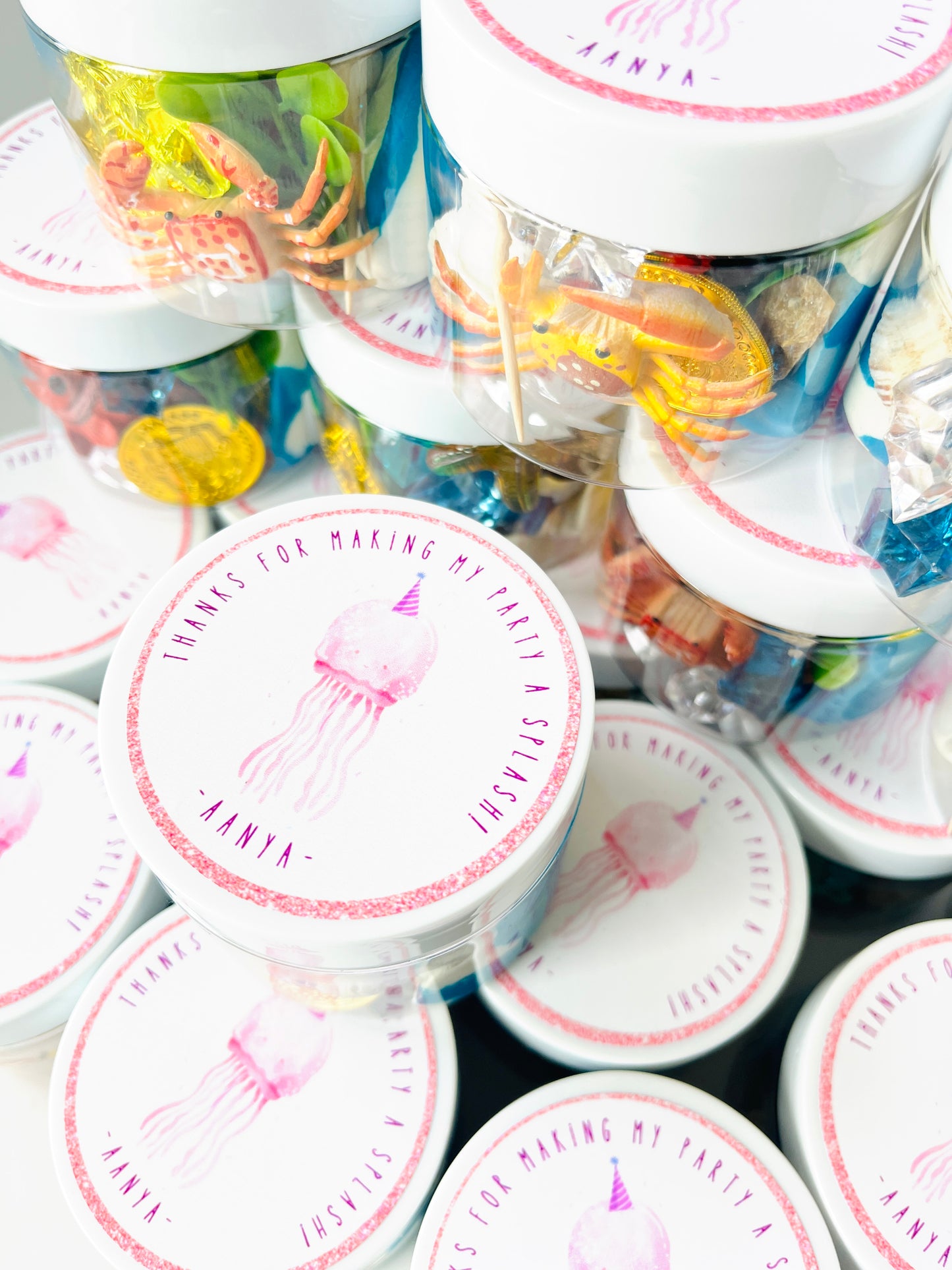 Party Favor Playdough Jars