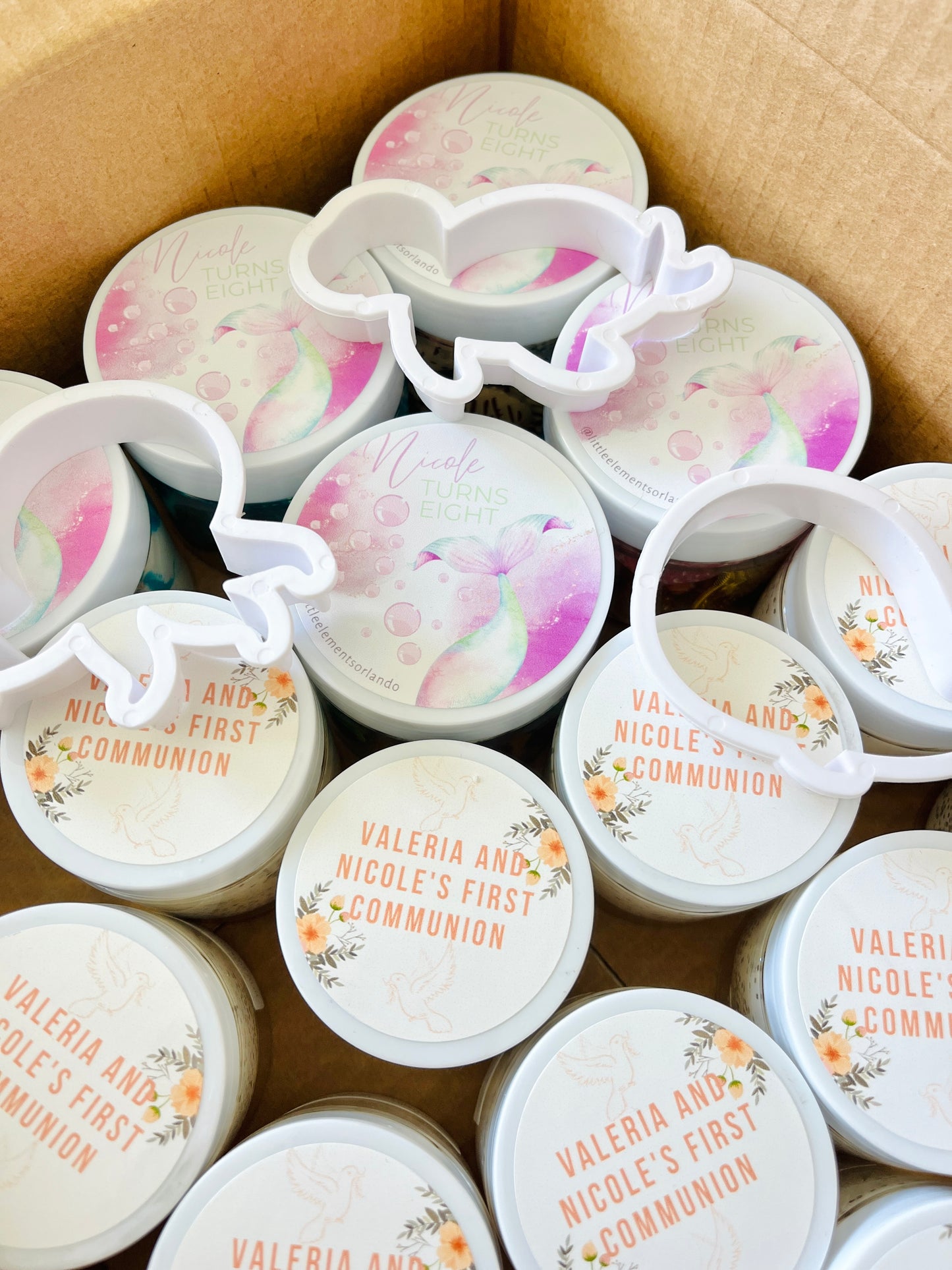 Party Favor Playdough Jars