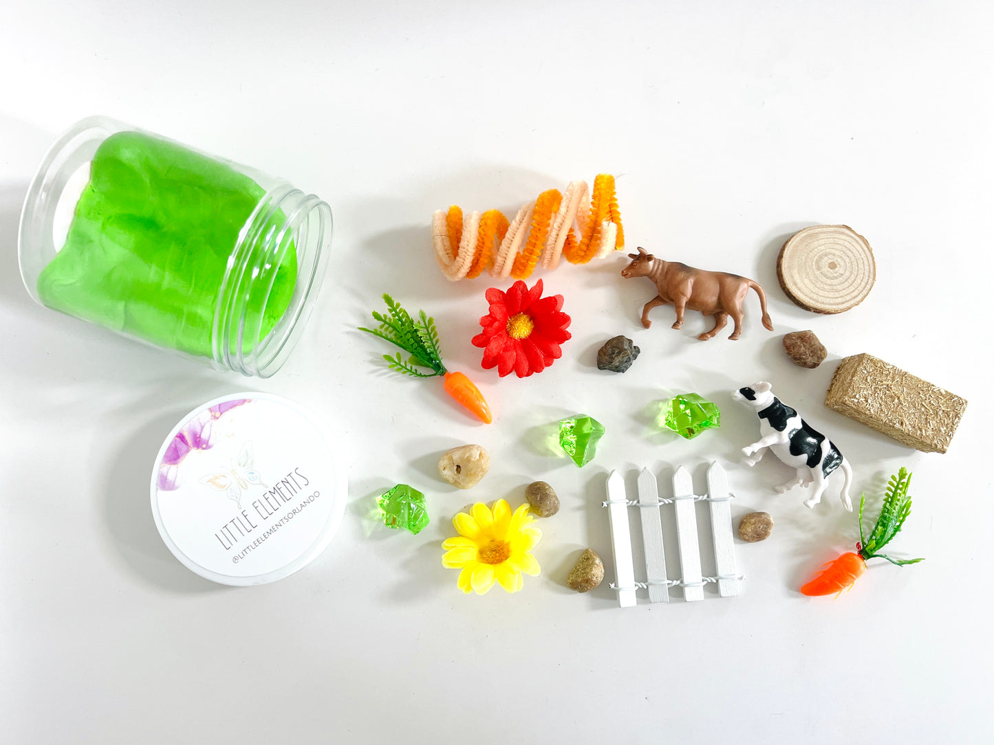 Farm Play Dough Jar