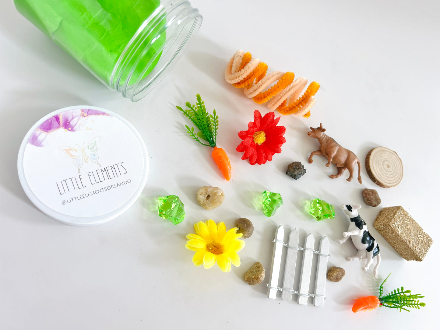 Farm Play Dough Jar
