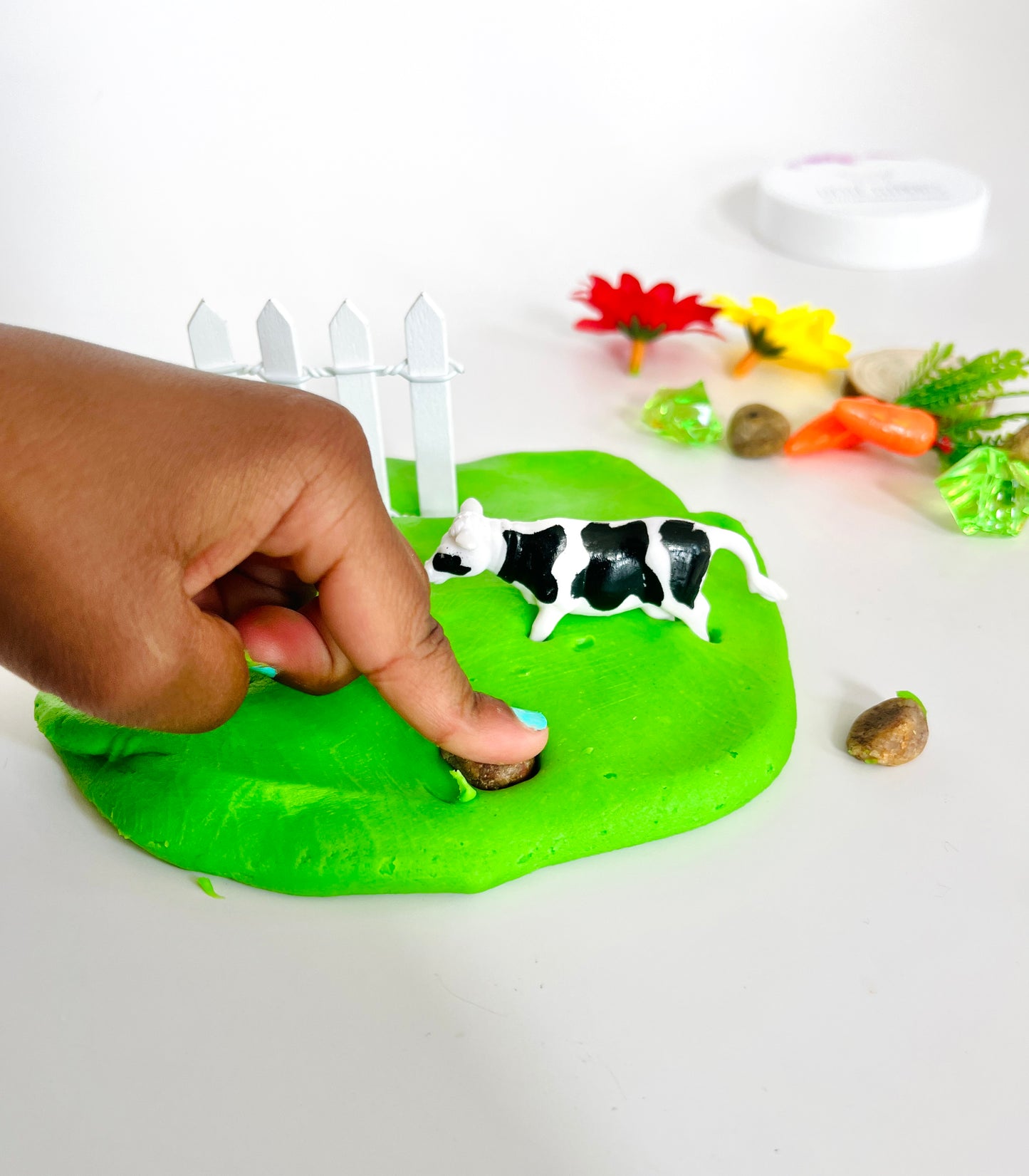 Farm Play Dough Jar