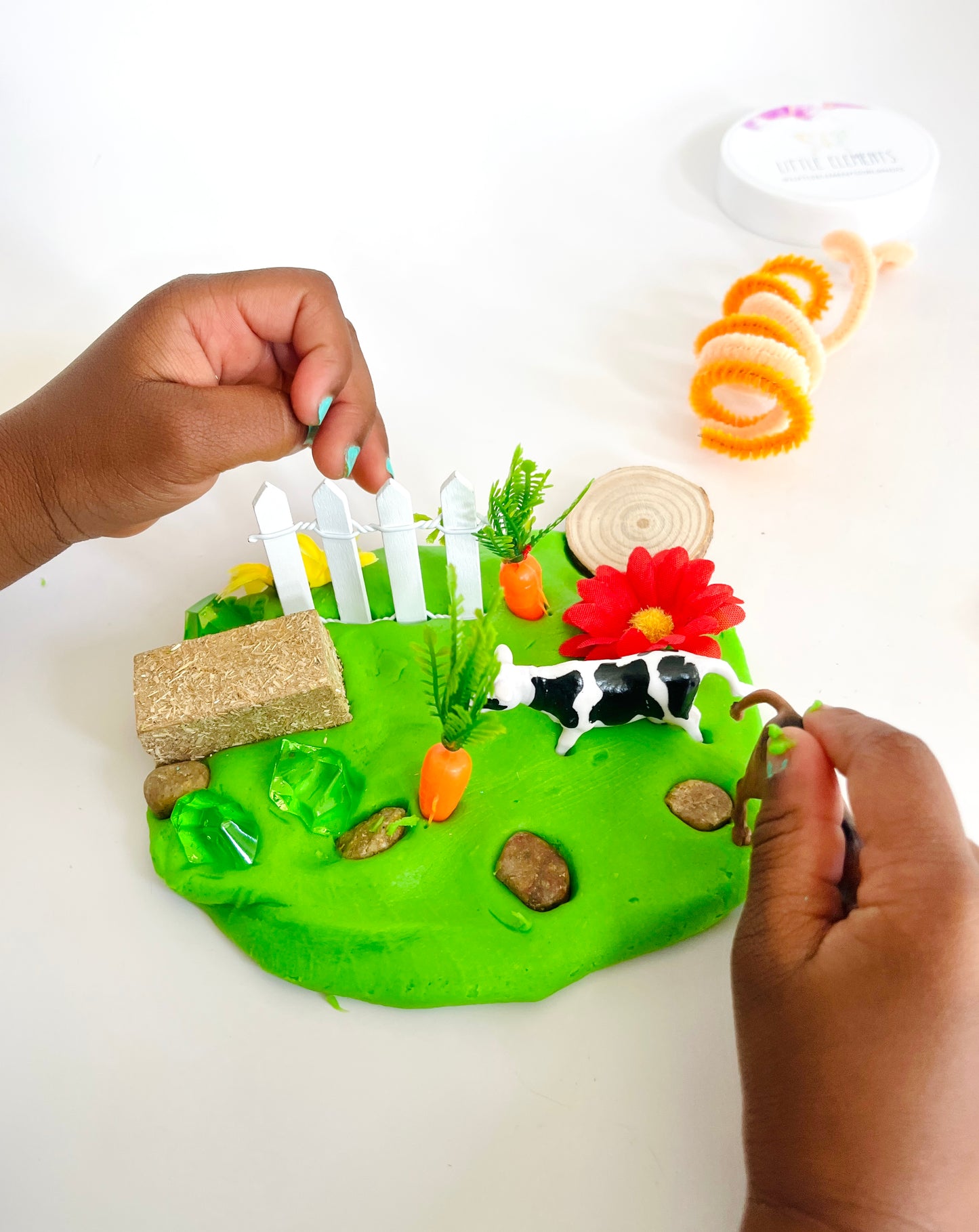 Farm Play Dough Jar