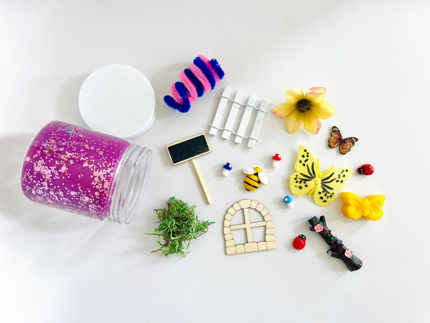 Butterfly Garden Play Dough Jar