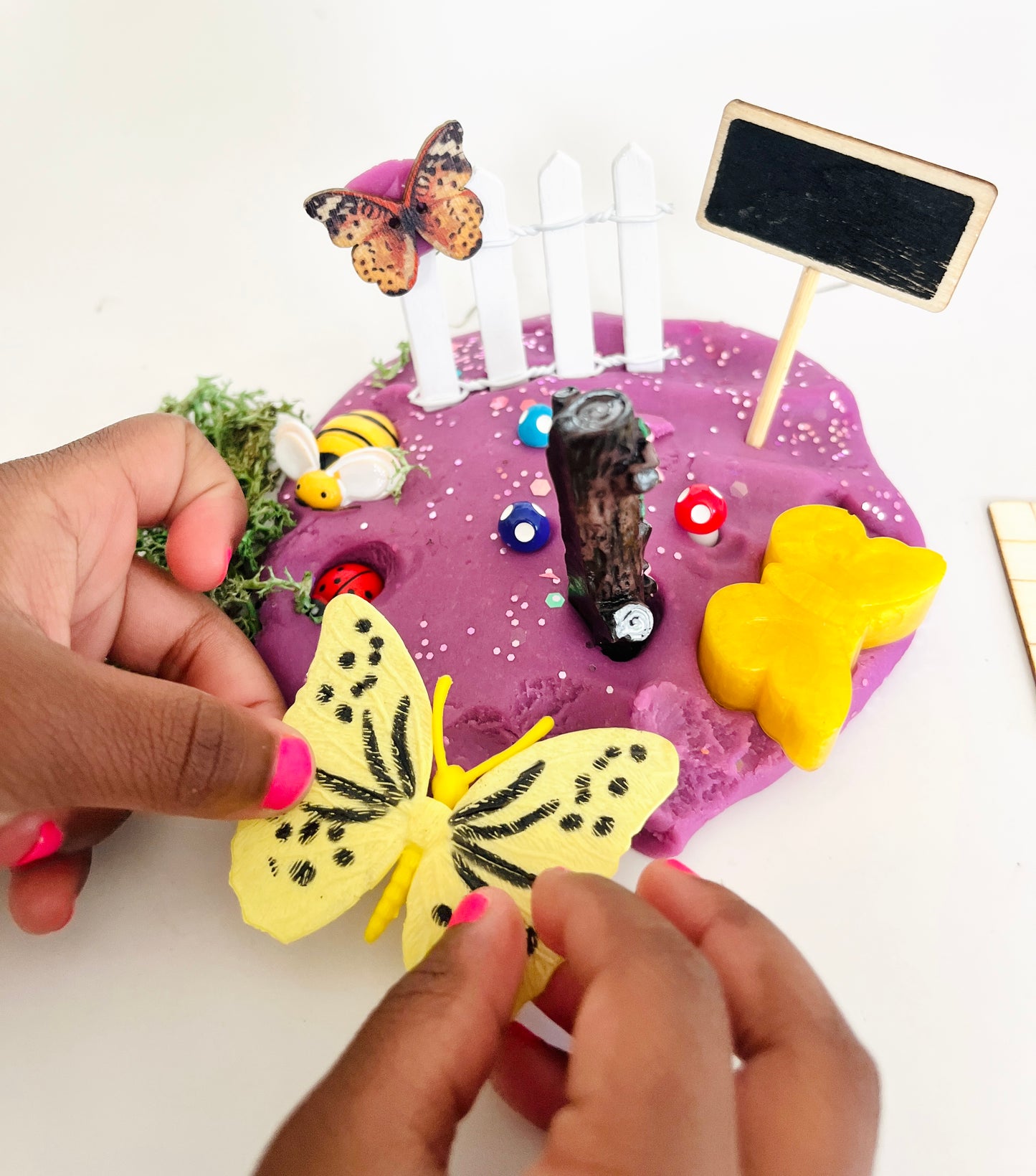 Butterfly Garden Play Dough Jar