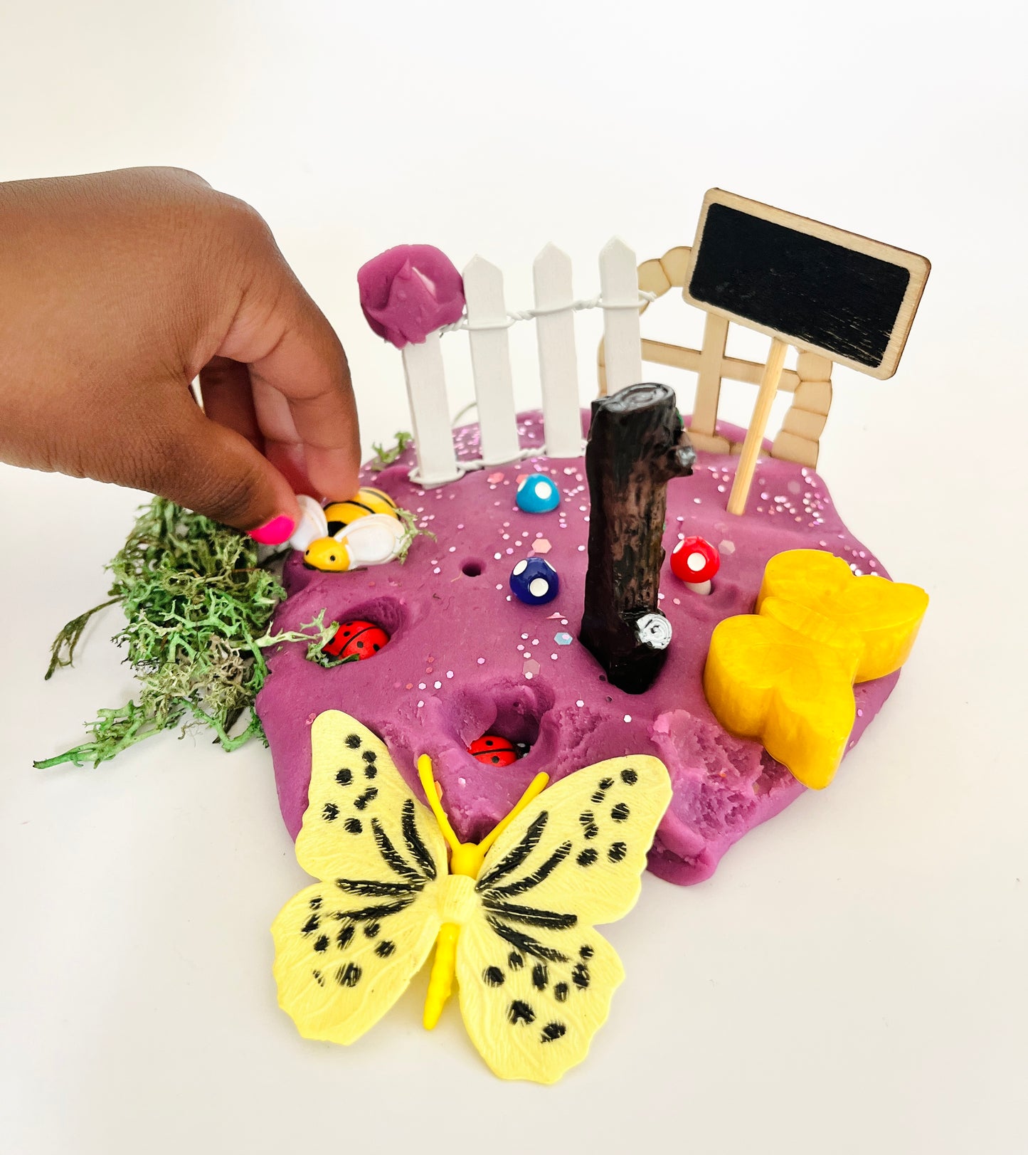 Butterfly Garden Play Dough Jar