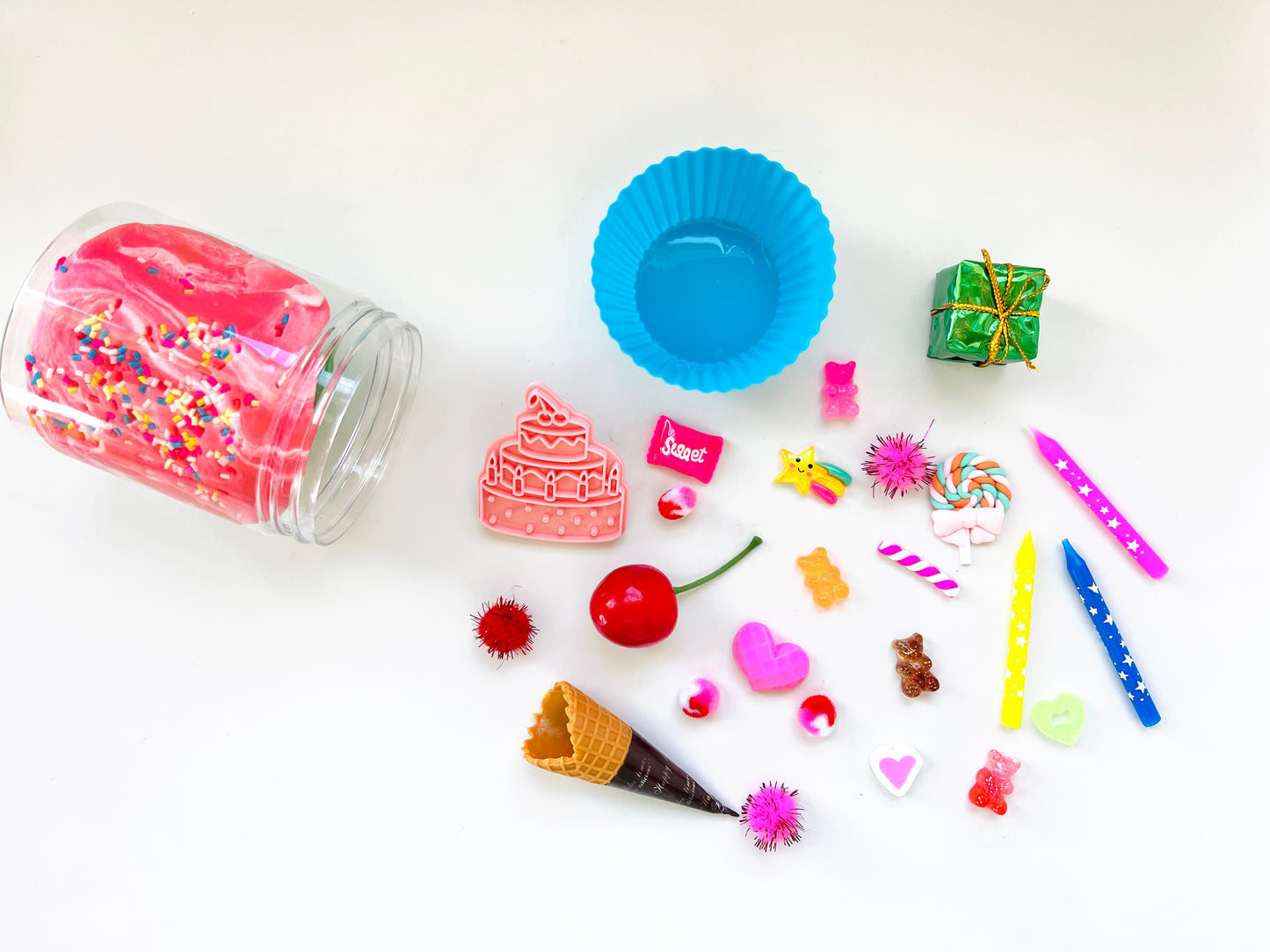 Birthday Cupcake Play Dough Jar