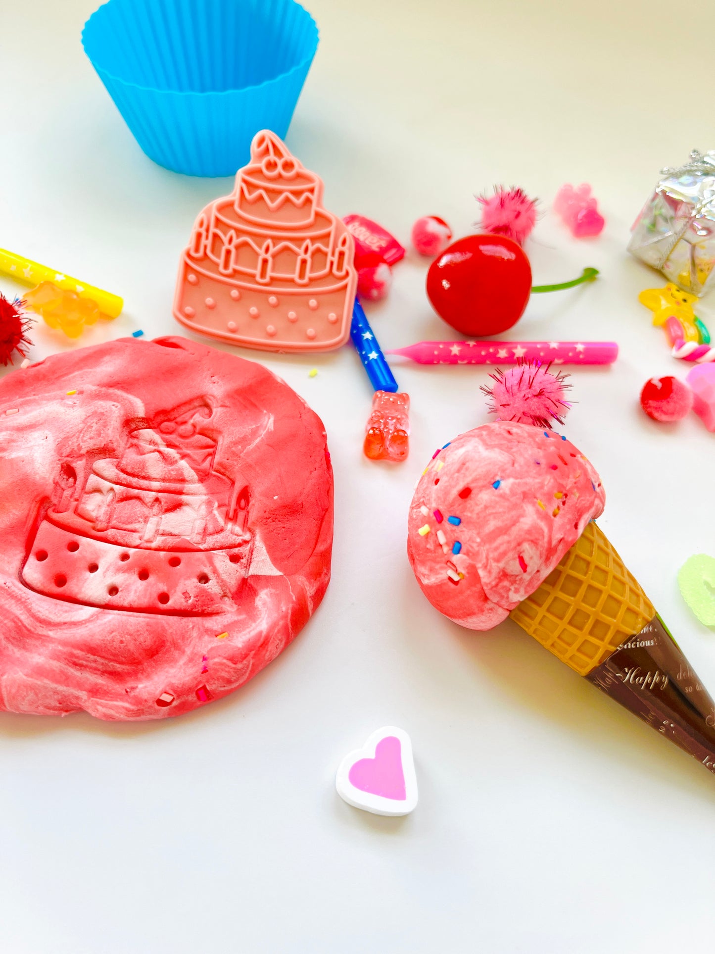 Birthday Cupcake Play Dough Jar