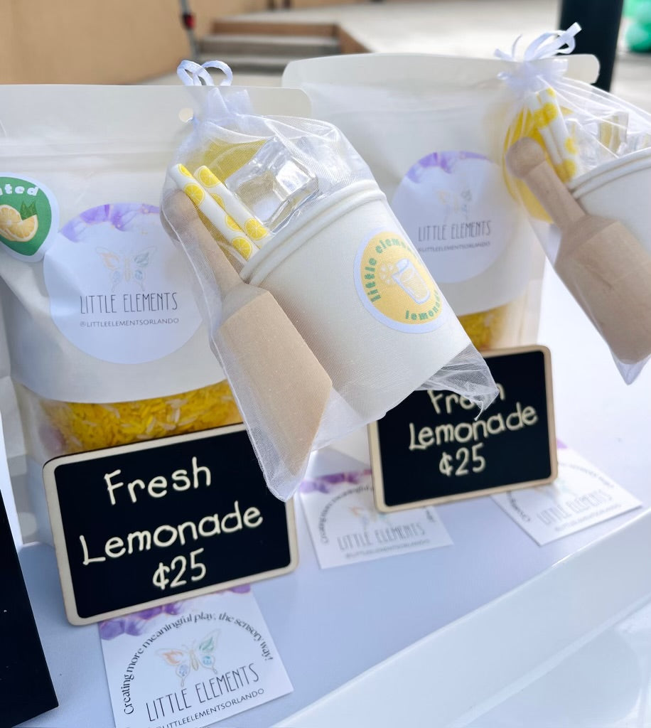 Lemonade Stand Sensory Bin Filler