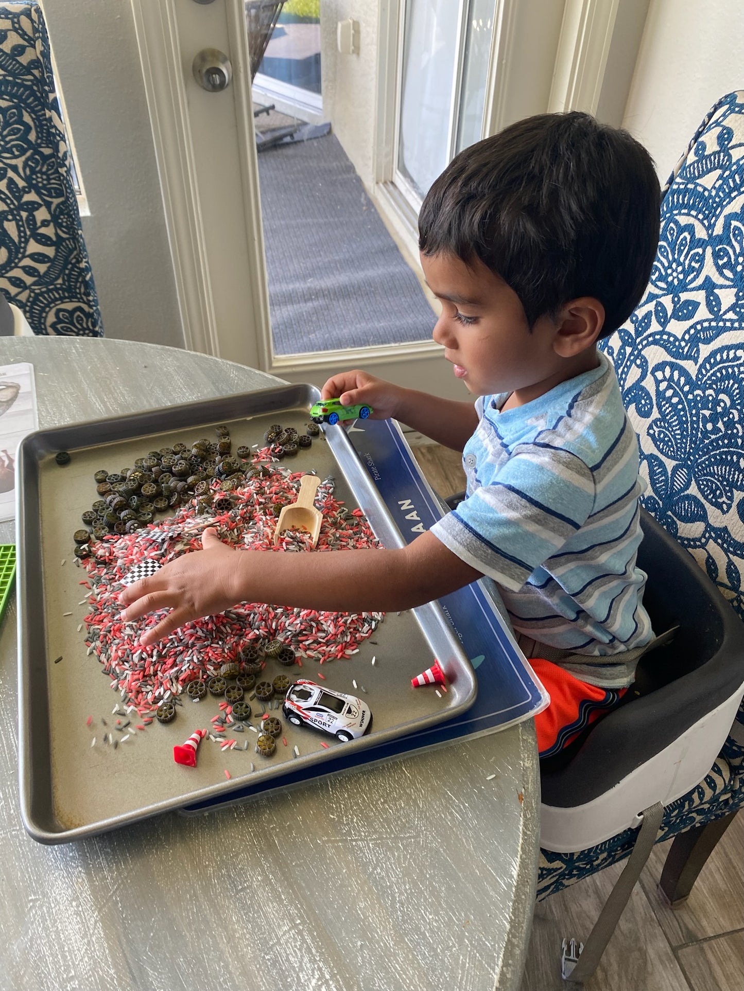 Race Car Sensory Bin Filler